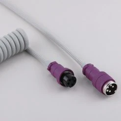 KBDfans Light Gray Handmade Custom Mechanical Keyboard USB-C Cable