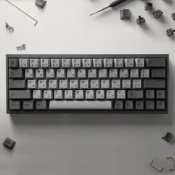 KBDfans Shop Fully Assembled Tofu60 Mechanical Keyboard With Cement Grey Japanese PBT Keycaps