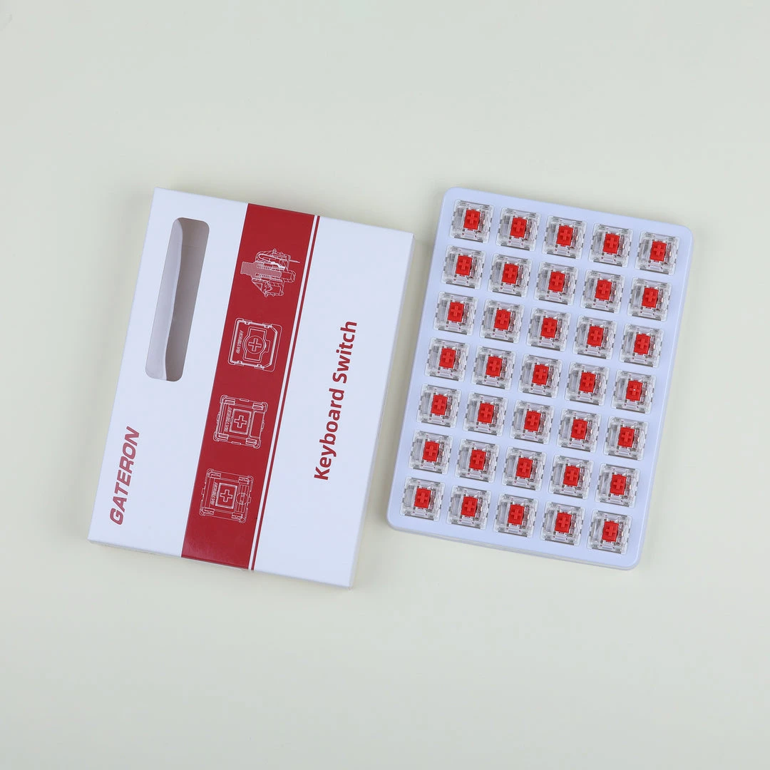 Hot Sale ๐ Gateron Pro 2.0 Red Linear Switches โ๏ธ 7 Gateron Pro 2.0 Red Linear Switches