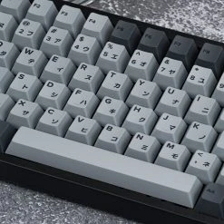 KBDfans Cherry Profile CEMENT GREY Japanese PBT DYE-SUB KEYCAPS SET