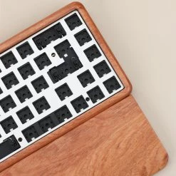 KBDfans Shop 65% Wooden Case Hot-swap Keyboard KIT With Wrist
