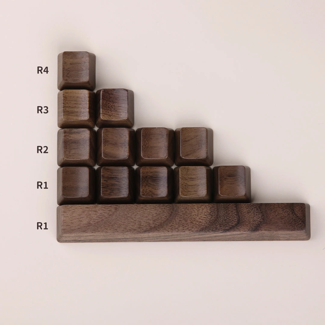 Best Sale ๐ Third Party Walnut Keycaps OEM Profile ๐ 1 Third Party Walnut Keycaps OEM Profile