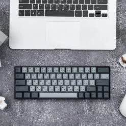 KBDfans Cherry Profile CEMENT GREY Japanese PBT DYE-SUB KEYCAPS SET