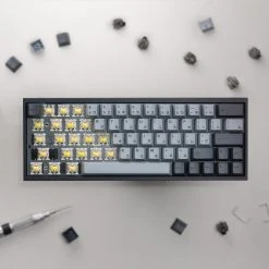 Discount ✔️ KBDfans Shop Fully Assembled Tofu60 Mechanical Keyboard With Cement Grey Japanese PBT Keycaps ❤️ 27 KBDfans Shop Fully Assembled Tofu60 Mechanical Keyboard With Cement Grey Japanese PBT Keycaps