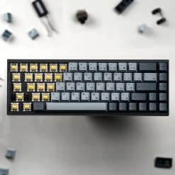 KBDfans Shop Fully Assembled Tofu65 Mechanical Keyboard With Cement Grey Japanese PBT Keycaps