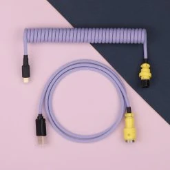 KBDfans Light Purple Handmade Custom Mechanical Keyboard USB-C Cable Shop