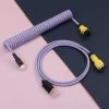 KBDfans Light Purple Handmade Custom Mechanical Keyboard USB-C Cable Shop