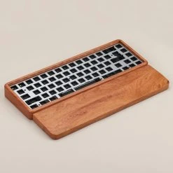 KBDfans Shop 65% Wooden Case Hot-swap Keyboard KIT With Wrist