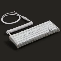 [Pre-Order] KBDfans White HANDMADE CUSTOM MECHANICAL KEYBOARD USB-C CABLE