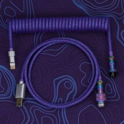 KBDfans Cyberpunk Handmade Custom Mechanical Keyboard USB-C Cable Shop