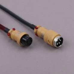 KBDfans Dark Red Handmade Custom Mechanical Keyboard USB-C Cable