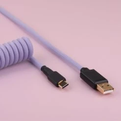 KBDfans Light Purple Handmade Custom Mechanical Keyboard USB-C Cable Shop