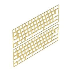 KBDfans Shop DZ60 CNC ALUMINUM/BRASS 60% PLATE