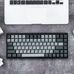 KBDfans Cherry Profile CEMENT GREY Japanese PBT DYE-SUB KEYCAPS SET