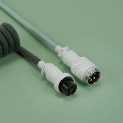 Shop KBDFANS Muti-Green HANDMADE CUSTOM MECHANICAL KEYBOARD USB-C CABLE