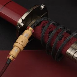 KBDfans Dark Red Handmade Custom Mechanical Keyboard USB-C Cable