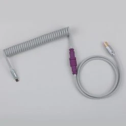 KBDfans Light Gray Handmade Custom Mechanical Keyboard USB-C Cable