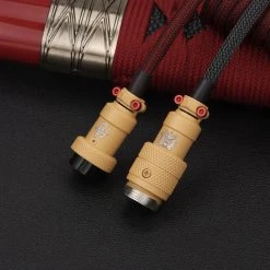 KBDfans Dark Red Handmade Custom Mechanical Keyboard USB-C Cable