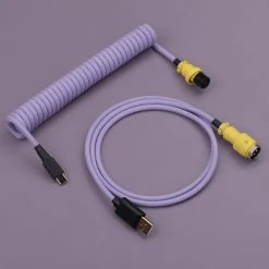 KBDfans Light Purple Handmade Custom Mechanical Keyboard USB-C Cable Shop