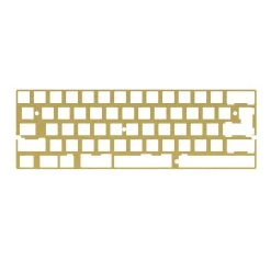 KBDfans DZ60 CNC Brass 60% Plate A
