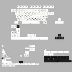 Shop [Restock] R3 EPBT X GOK Kuro/Shiro PBT Keycaps Set