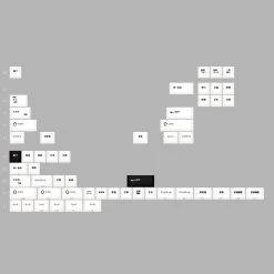 Shop [Restock] R3 EPBT X GOK Kuro/Shiro PBT Keycaps Set